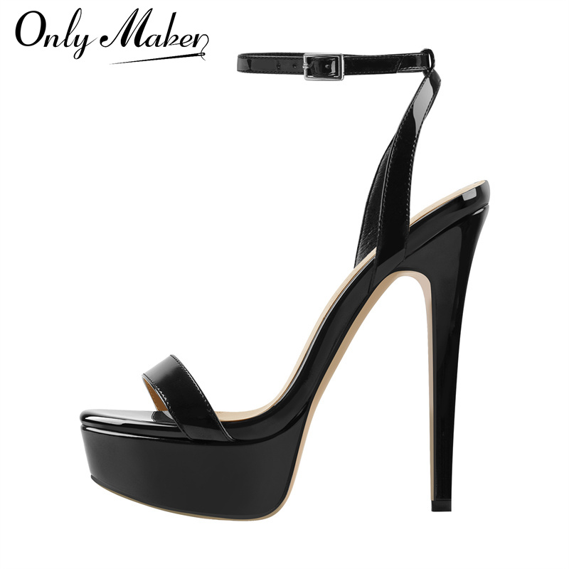 Onlymaker Sandalias de tacón a - Casual Sandal Leather reseña y precio