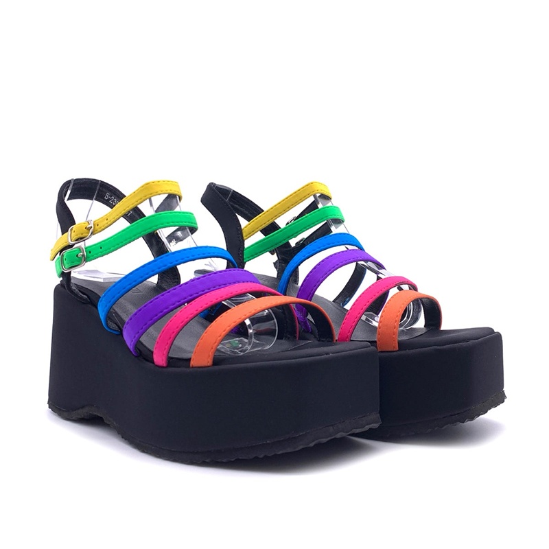 Sandalias de tacón grueso con  - Casual Sandal Leather reseña y precio