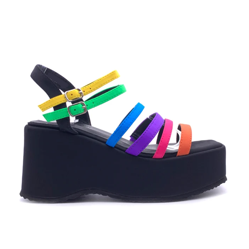 Sandalias de tacón grueso con  - Casual Sandal Leather reseña y precio
